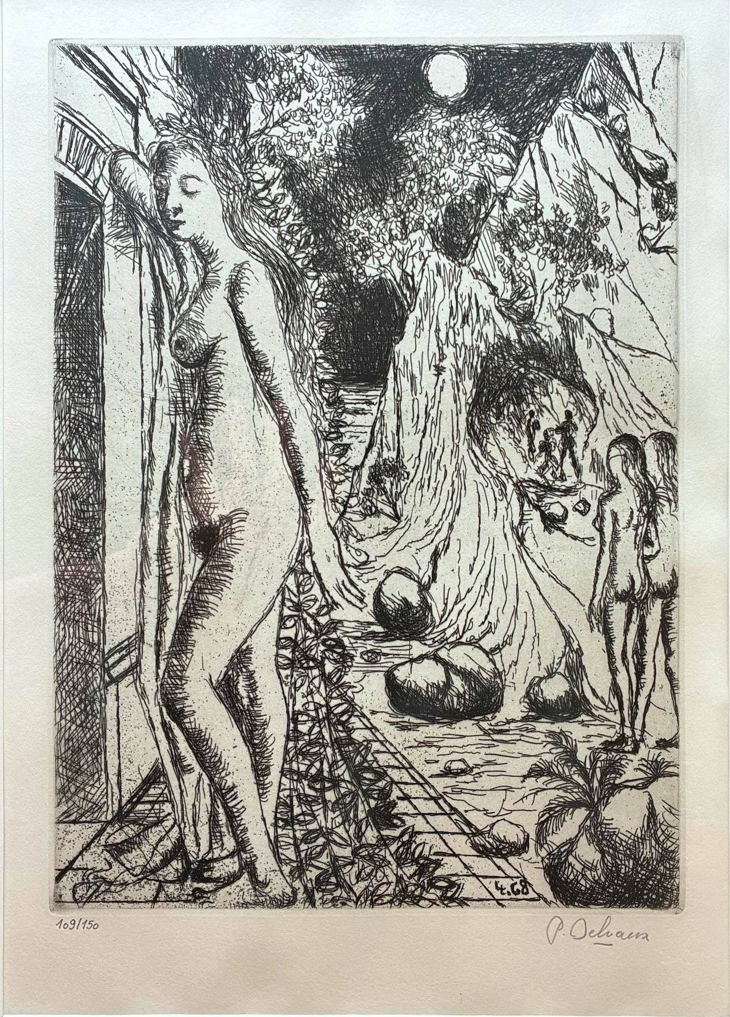 Paul Delvaux - Eve - 1971 kopen? Bied vanaf 520!