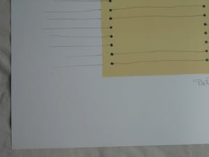 René Klinkers - Gemengde techniek , “4Kant met lijnen II” – gesigneerd kopen? Bied vanaf 25!