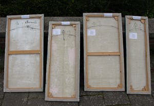 Annie Schoterman - 4-Luik , Ecce Homo – Olieverf op doek – 1997 kopen? Bied vanaf 90!