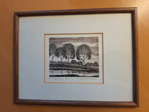 Rini Leefsma-Nagtegaal - Landschap met bomen ets kaufen? Bieten Sie von 25!
