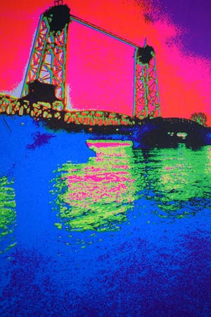 Henk van der Vet - De Hefbrug Rotterdam - 1987 kopen? Bied vanaf 50!