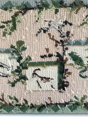 Rob Scholte - Collage met dieren, museaal borduurwerk kopen? Bied vanaf 375!