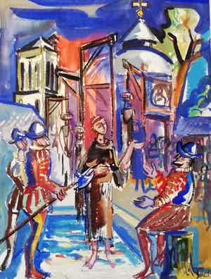 Henk van den Idsert - Impressie van den Briel...... verkocht voor € 90!