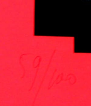 Sonja Vincent-Nienhuis - Zeefdruk: Geometrische compositie - 1975 kopen? Bied vanaf 40!