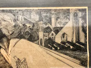 Jan Toorop - Litho Vrouw met Kruis - 1914 kopen? Bied vanaf 50!