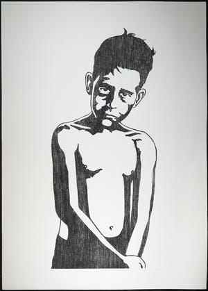 Mariska van Duffelen - Houtsnede, Zonder titel kopen? Bied vanaf 1!