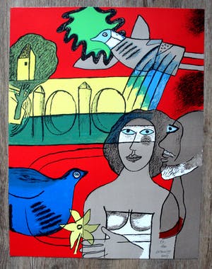 Corneille - litho: Les amoureux de l’isle Adam kopen? Bied vanaf 399!