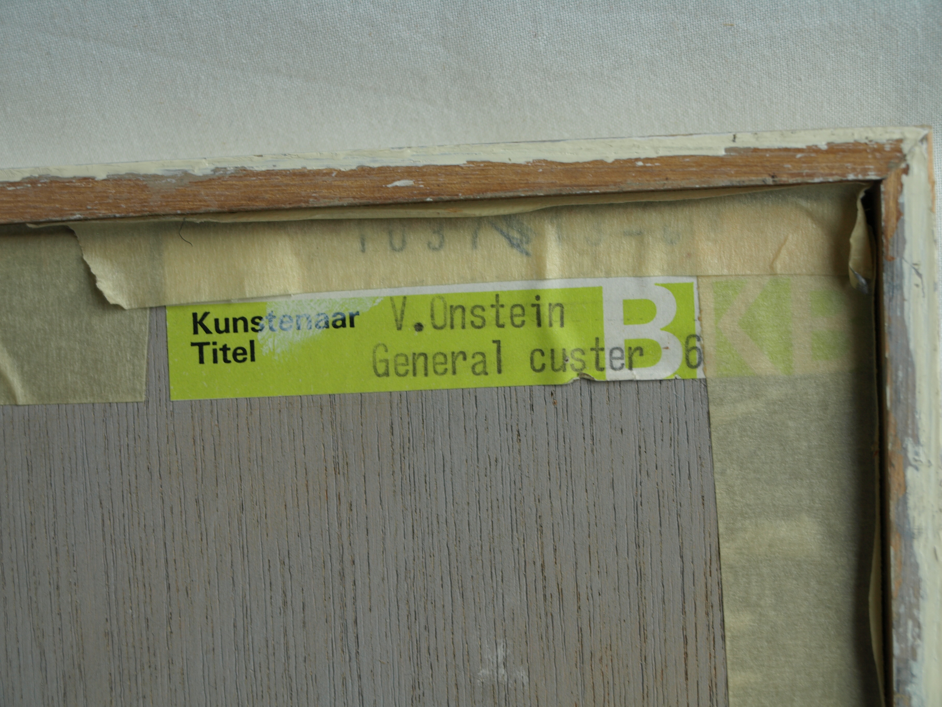 Victor Onstein - Acryl op papier , General Custers – gesigneerd & ingelijst – 1984  kopen? Bied vanaf 1!