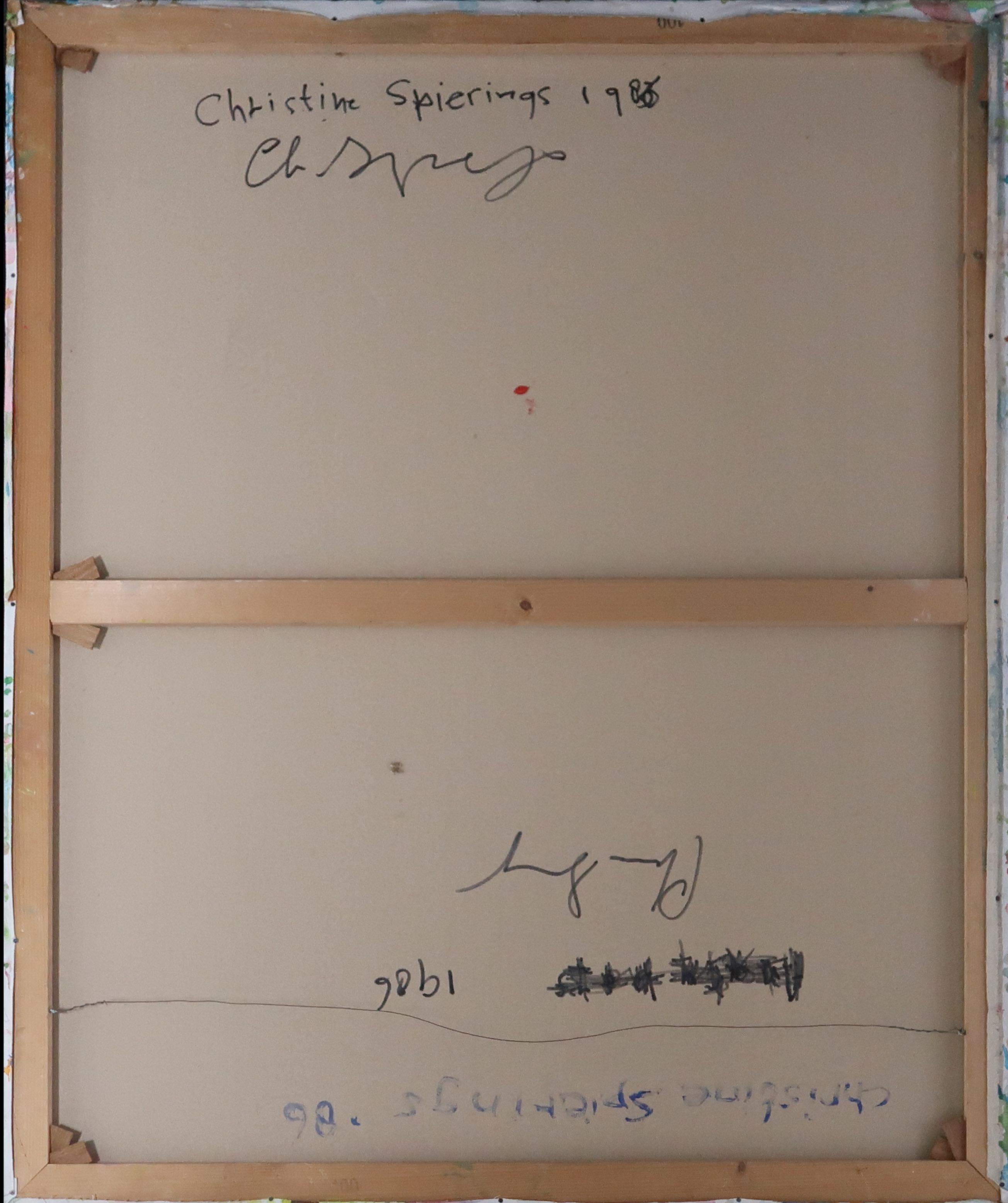 Christine Spierings - Olieverf op doek, Kleurrijke fantasie clown (Groot) kopen? Bied vanaf 200!