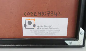 Niet of onleesbaar gesigneerd - G. Delfos - Lino "Kabelnet print" 36/50 kopen? Bied vanaf 10!