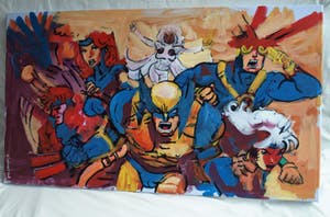 Peter Klashorst - Acrylverf op doek , “MARVEL” - GROOT – 2018 – 60 x 105 cm kopen? Bied vanaf 350!