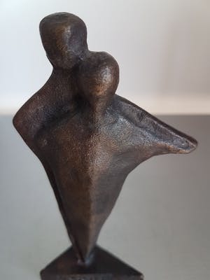 Jos Gielen - Bronzen beeld "Samen" kopen? Bied vanaf 35!