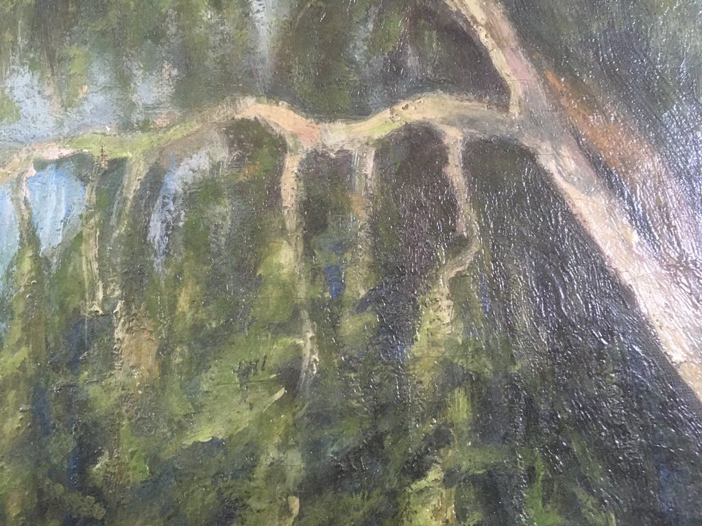 Niet of onleesbaar gesigneerd - Impressionisme landschap zonder titel kopen? Bied vanaf 1!