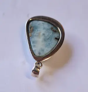Nieuwe Unieke hanger  925 sterling zilver met een Larimar edelsteen. kopen? Bied vanaf 65!