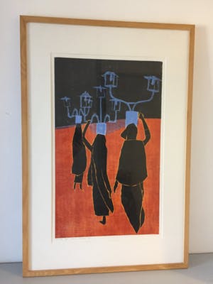 Henriette Boerendans - Houtsnede kopen? Bied vanaf 40!