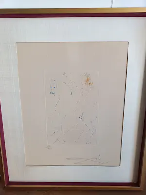 Salvador Dali - "Strijder te Paard" Limited ed. kleuren ets 10/100 kopen? Bied vanaf 275!