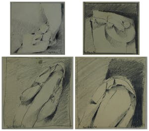 Fon Klement - 4 Tekeningen , schetsen uit de jaren ‘80 kopen? Bied vanaf 100!