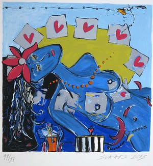 Miriam Slaats - Zeefdruk, Bezieling van een vrouw kopen? Bied vanaf 1!