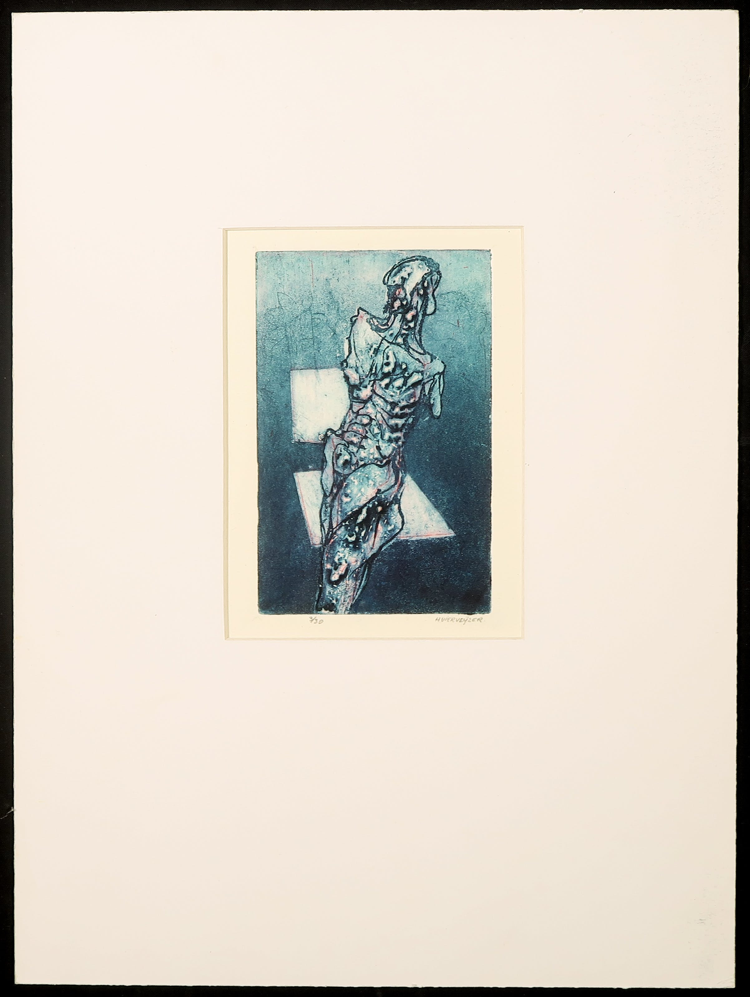 Henk Vierveijzer - Ets, Skelet kopen? Bied vanaf 1!