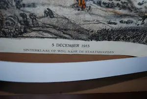 AcheterJan Sluijters - 1915: Sinterklaas op weg naar de staatshoofden -kleurenlitho uit de 'Mosgroene'? Enchérissez de 75!