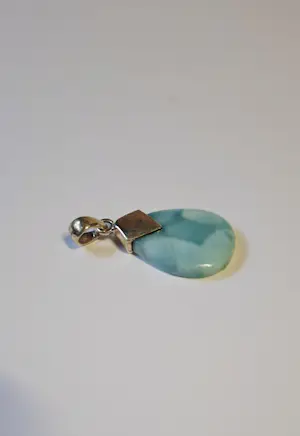 nieuw zilver hanger met  Larimar edelsteen. kopen? Bied vanaf 60!