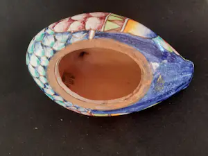 Romano Innocenti - Handgeschilderd aardewerk eend beeldje kopen? Bied vanaf 75!