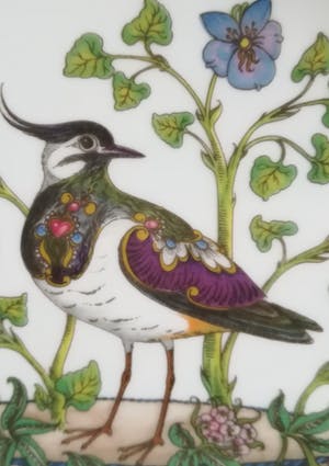 Hutschenreuther - Wandbord Porselein, Kievit door Ole Winther kopen? Bied vanaf 19!