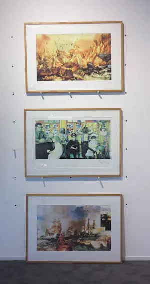 Rob Scholte - DRIE werken op papier inclusief lijsten kopen? Bied vanaf 100!