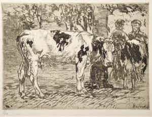 Willem de Zwart - Koemarkt verkocht voor € 40!