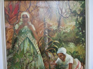 AcheterNiet of onleesbaar gesigneerd - Dames figuren in de jungle? Enchérissez de 1!
