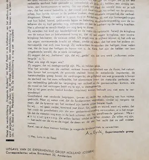 Aldo van Eyck - Een appèl aan de verbeelding, handgesigneerd manifest kopen? Bied vanaf 175!