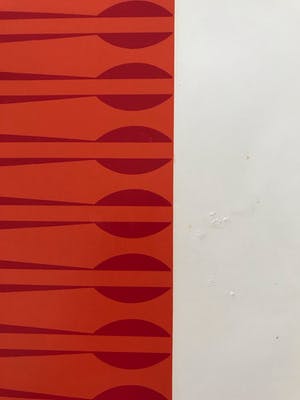 Dordevic Miodrag - Gesigneerde zeefdruk - Abstracte compositie met rood en geel - 92/100 kopen? Bied vanaf 50!