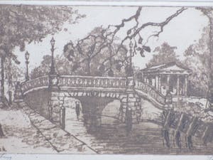 Johan D. Scherft - Boschbrug Den Haag - Ets kopen? Bied vanaf 1!