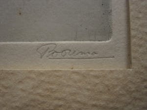 Niet of onleesbaar gesigneerd - Fraaie omstreeks 1920 gesigneerd droge naald Ets "Bloesemboom" kopen? Bied vanaf 1!