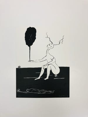 Henk Visch - Uit de serie 'Vijf tekeningen 1999' kopen? Bied vanaf 75!