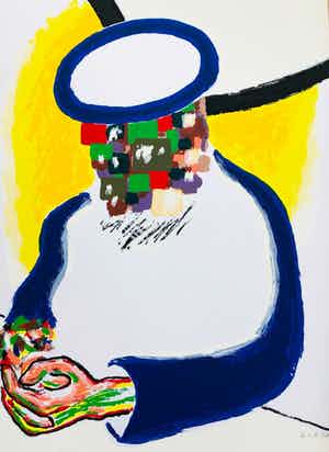 Roger Raveel - Diep nadenken verkocht voor € 1495!