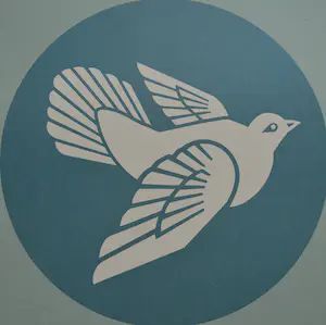 Shepard Fairey - Geometric Dove red - Gesigneerd kopen? Bied vanaf 1!