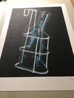 Jorg Immendorff - ohne Titel verkocht voor € 750!