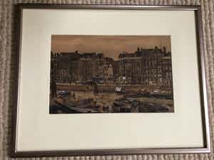 Berend Adrianus Bongers - Havengezicht Rotterdam verkocht voor € 100!