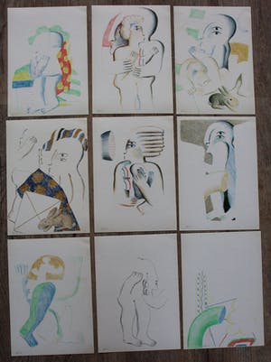 Horst Antes - litho: Dreiundsechzig offsets kopen? Bied vanaf 995!