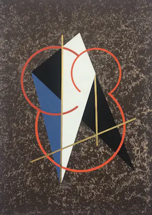Cesar Domela - zeefdruk met collage-techniek op dik papier - gesigneerd. kopen? Bied vanaf 175!