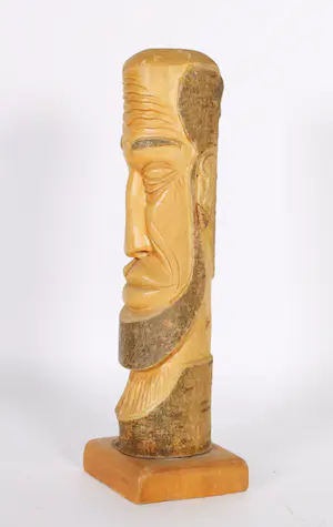 Niet of onleesbaar gesigneerd - Hout, Hoofd kopen? Bied vanaf 1!