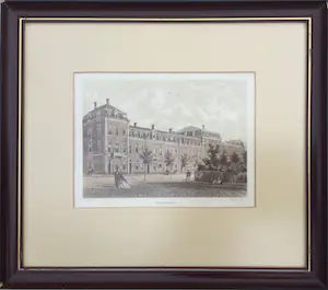 Pieter Trap - Oosteinde Amsterdam | Kleurenlitho (ingelijst) kopen? Bied vanaf 25!