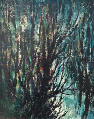 Toon Koster - Expressionistisch boszicht kopen? Bied vanaf 180!