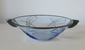 Curiosa - Art Deco 7-delige persglazen fruit set met verzilverde rand kopen? Bied vanaf 1!