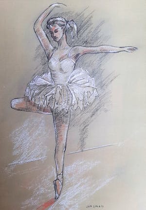 Niet of onleesbaar gesigneerd - Jan Smals - Ballerina kopen? Bied vanaf 1!