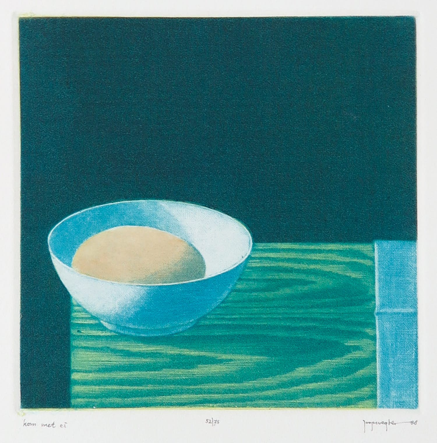 Joop Vegter - Mezzotint, Kom met ei kopen? Bied vanaf 50!