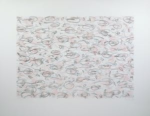 Sian Ang - Litho, Compositie in zwart en roze kopen? Bied vanaf 1!