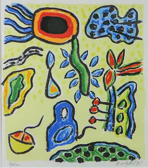 Keimpe Kootstra - Zeefdruk, Z.T. - Ingelijst kopen? Bied vanaf 50!