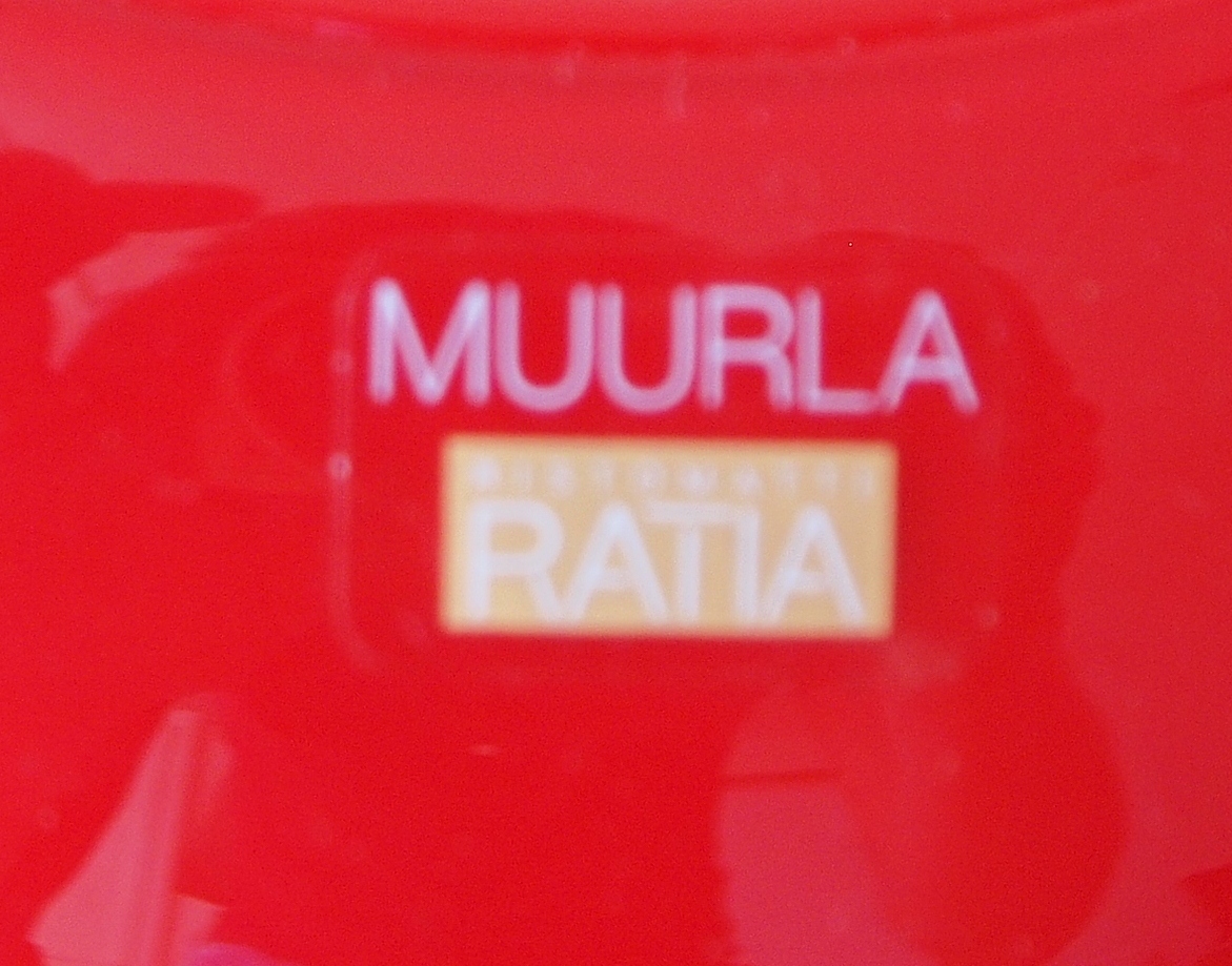 Niet of onleesbaar gesigneerd - Rode opaline hand geblazen Finse kandelaar van Muurla Ratia kopen? Bied vanaf 1!